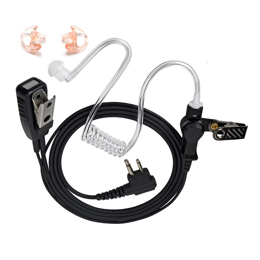 [Australia - AusPower] - HYS Radio Acoustic Tube Earpiece Law Enforcement in-Ear Low-Profile Noise Reduction Headset with Silicon Earmold for Motorola Mag one BRP40 BC90 CP300 GP88 RDU4160D Handheld Portable Radio 