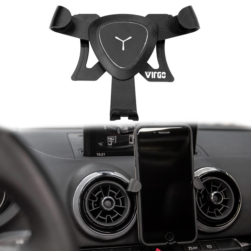 [Australia - AusPower] - Car Vent Smart Phone Holder, car Navigation Gravity Phone Holder, 2014-2019 A3/S3/RS3 8V (Black) black 