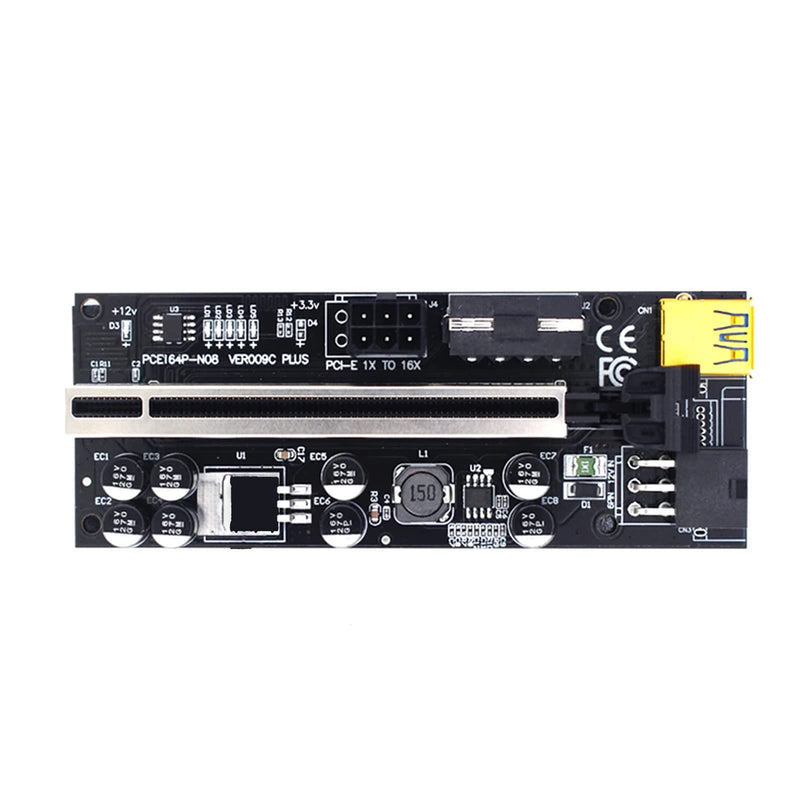 [Australia - AusPower] - 1PCS Riser VER009C Plus USB 3.0 PCI-E Riser VER009C Plus Express Cable Riser for Video Card X16 Extender PCI-E Riser Card for Mining 