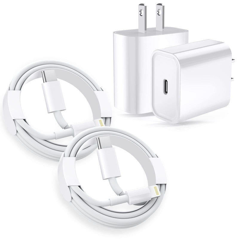[Australia - AusPower] - iPhone 13 Charger Cable,[Apple MFi Certified] 2Pack iPhone Fast Charger 20W Type C Wall Charger Travel Plug Adapter USB C to Lightning Cable for iPhone 13/13 Pro Max/13 Mini/12/12 Pro Max/11 Pro Max 