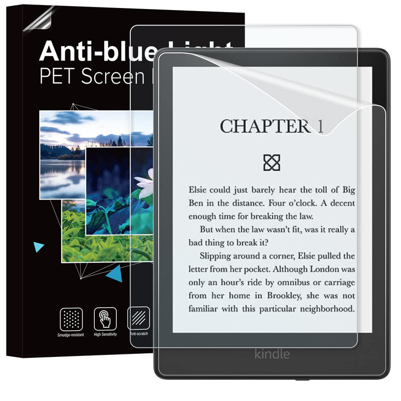 [Australia - AusPower] - Dadanism Screen Protector Fit Kindle Paperwhite 11th Generation, Eye Protect 4H Hardness Anti-Scratch Film, [2 Pack] PET Anti Blue Light Protective Film Fit Kindle Paperwhite 2021, Blue 