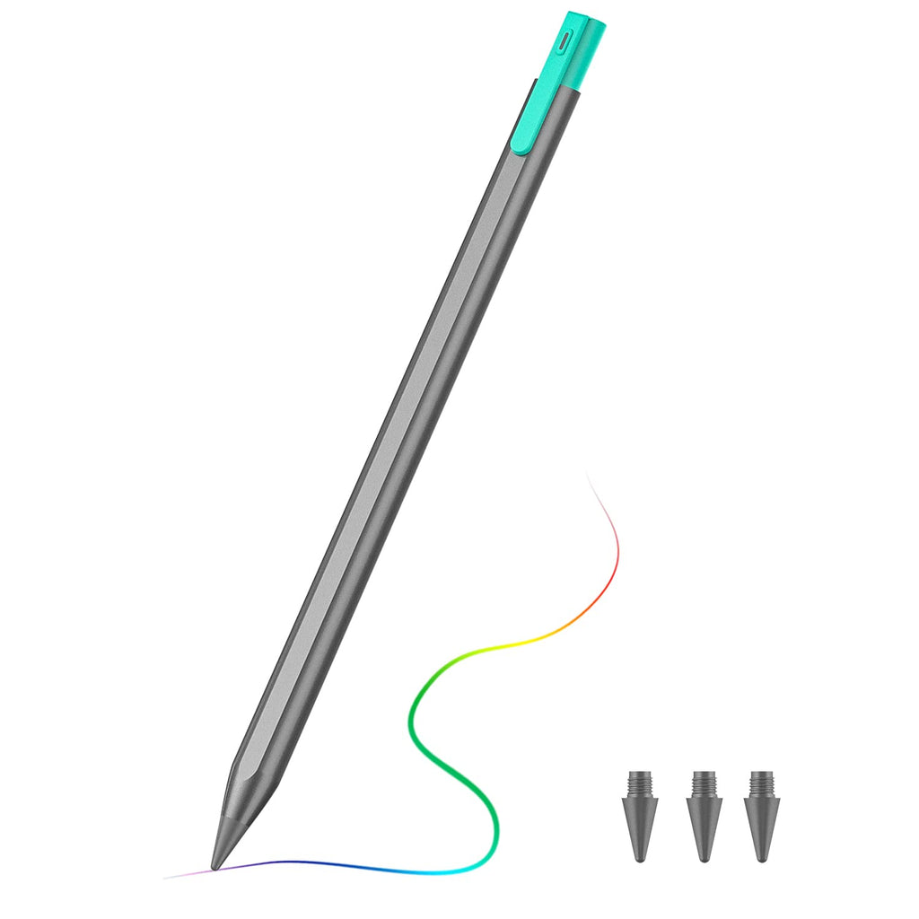 [Australia - AusPower] - TiMOVO Stylus iPad Pencil for iPad 9/8/7/6 Gen, Aple Pencil 2nd Generation for iPad Pro 11/12.9 Inch(2018-2021),iPad Mini 6/5, iPad Air 4/3,Ballpoint Pen Pressing Design, Precise Writing, Space Gray 