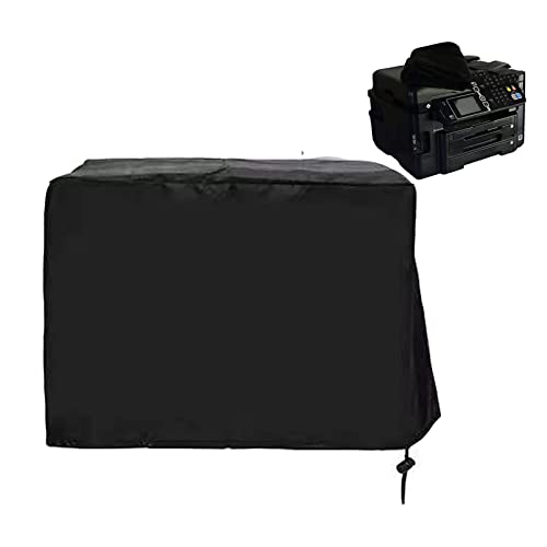[Australia - AusPower] - Printer Dust Cover Case Water Proof Protective Covers 3D Printer Dust Cover Compatible with HP, EPSON,Canon, Brother, PIXMA Officejet（17.72 x 15.75 x 9.84inch,Black） 