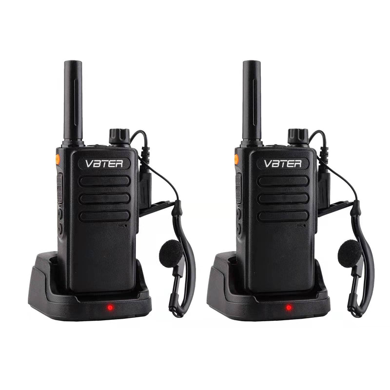 [Australia - AusPower] - VBTER WBT-V7 Walkie-Talkies for Adults,Emergency Flashlight 16CH Hand Free Rechargeable Two-Way Radios (2 Packs) 