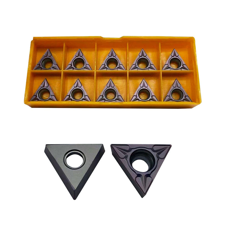 [Australia - AusPower] - GBJ TCMT32.51 TCMT16T304 Bronze 10pcs Carbide Inserts External Turning Inserts Cutting Tools for Steel Parts and Stainless Steel for STFCR Turning Tool Holder (TCMT32.51 (brozen)) TCMT32.51 (brozen) 