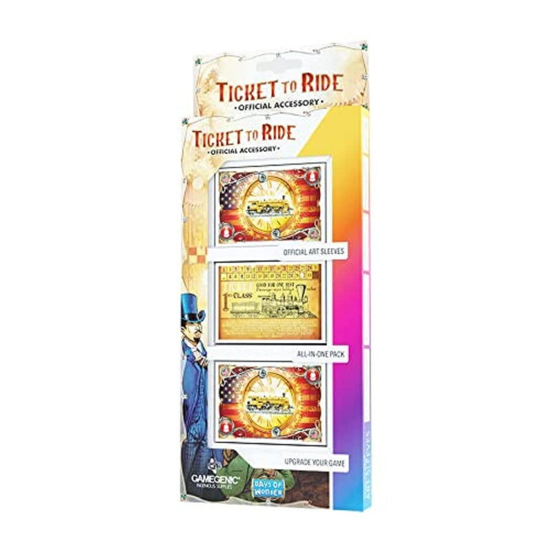 [Australia - AusPower] - Ticket to Ride Official Art Sleeves | All-in-One Pack of 152 Card Sleeves | Card Game Holder | Designed for Use with The Ticket to Ride Board Game | Made by Gamegenic 