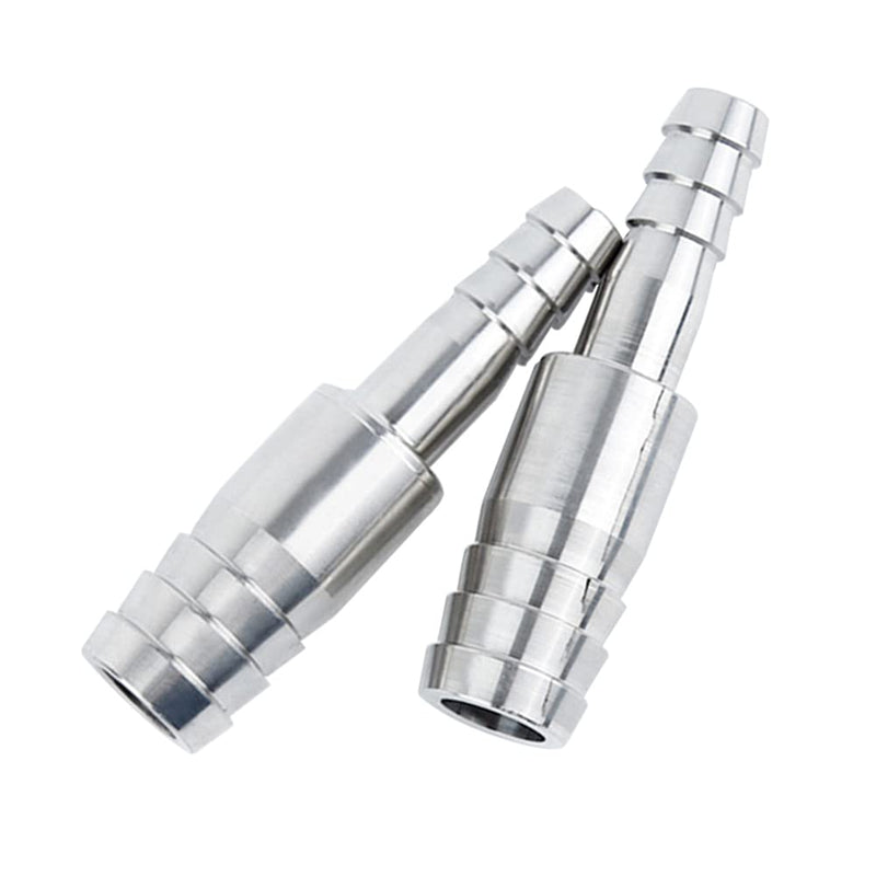 [Australia - AusPower] - Uenede 2PCS Aluminium Reducer 3/16" to 3/8" OD Barb Fittings Reducing Hose Pipe Barb Fitting for Water/Oil/Gas 3/16"-3/8" 