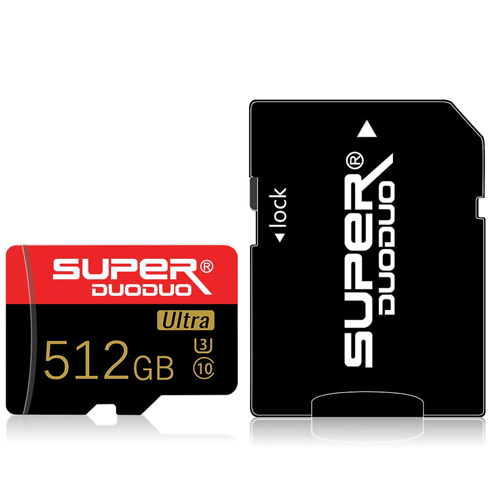 [Australia - AusPower] - 512GB Micro SD Card 512GB Memory Card with SD Card Adapter for Camera Dash 512GB-MA 
