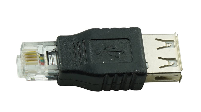 [Australia - AusPower] - USB-A Female to RJ11 6P4C Male Cable or Connector Adapter Ethernet Network Converter Adapter Phone Cable Coupler (NOT for RJ9) 