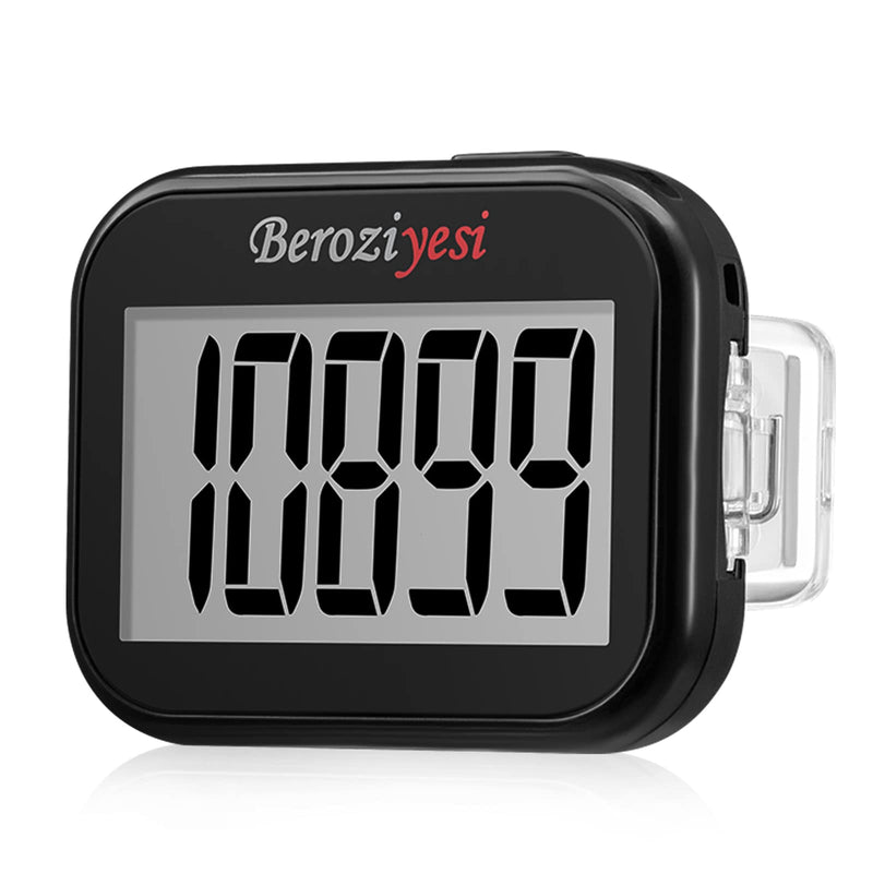 [Australia - AusPower] - 3D Pedometer for Walking, Simple Step Counter for Walking with Removable Clip and Lanyard, Accurate Pedometers for Steps, Step Tracker with Large Display for Men Women and Kids 