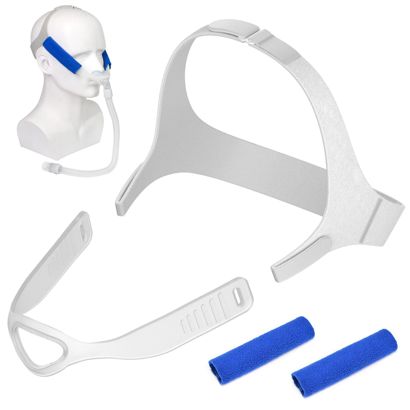 [Australia - AusPower] - 2PCS Replacement Headgear and Frame for Nuance Pro,Include 1 PCS Frame& 1PCS Stronger Touch-Fasten-ers Headgear for Nuance Pro &2PCS Fleece Strap Covers,Great Value Supplies by Medihealer. 