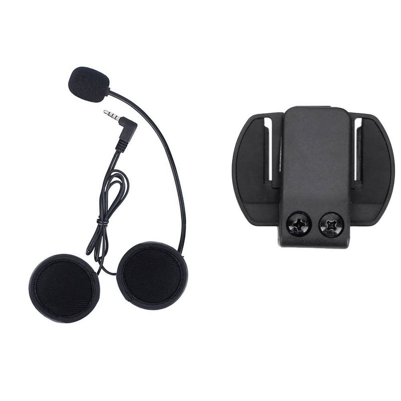 [Australia - AusPower] - V6 V4 Microphone Earphone Clip Accessory for V6 V4 Helmet Intercom Motorcycle Bluetooth Interphone Motorbike Helmet Headset 
