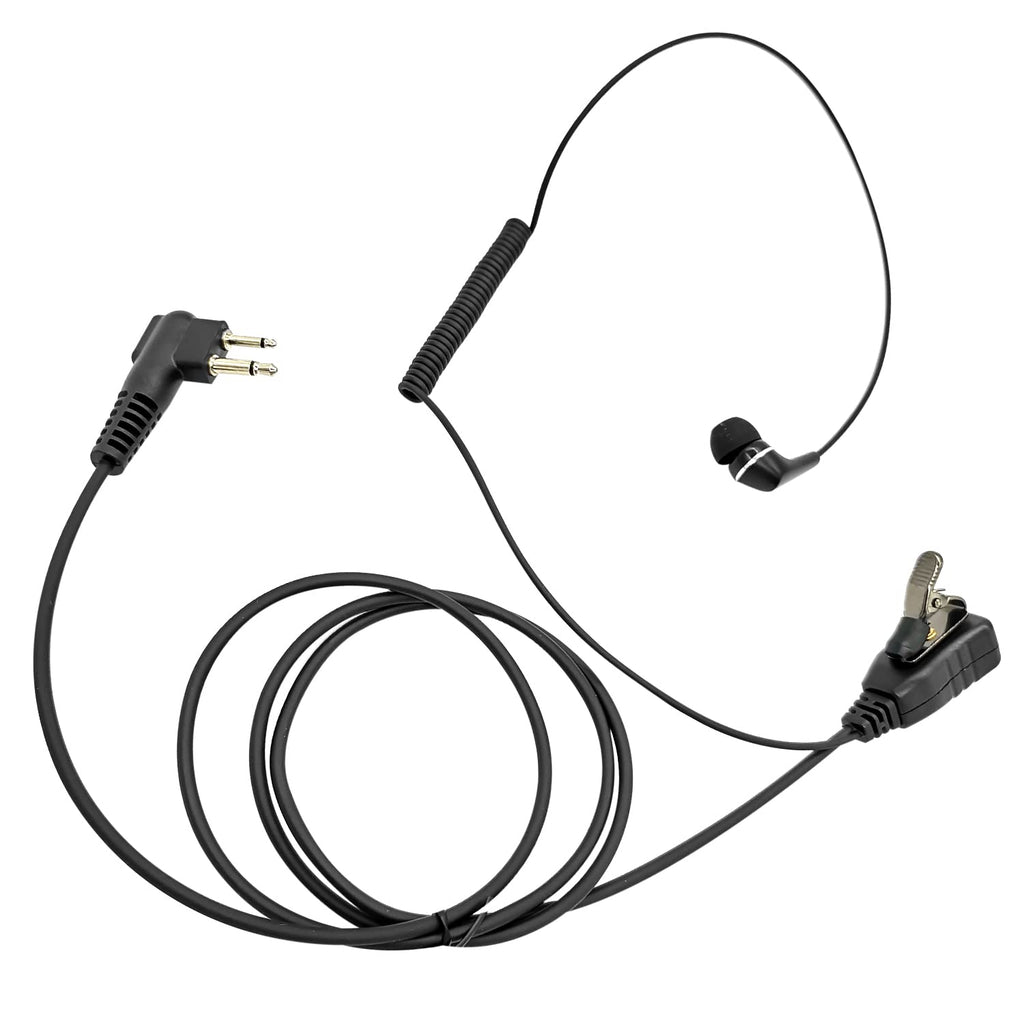 [Australia - AusPower] - RATAOK Surveillance Earpiece in-Ear 3.5mm 2.5mm 2 Pin Headset with Mic PTT Compatible with Motorola CLS1410 CLS1110 CLS1413 CLS1450 CP200 CP200d 