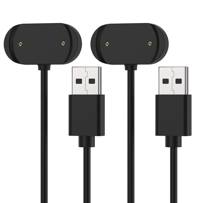 [Australia - AusPower] - [2-Pack] Charger Compatible with Amazfit GTR 3 GTR3 Pro GTS3 USB 2Pins Charging Cable 3.3ft 100cm Smartwatch Accessories A2150 A2039 A2036 