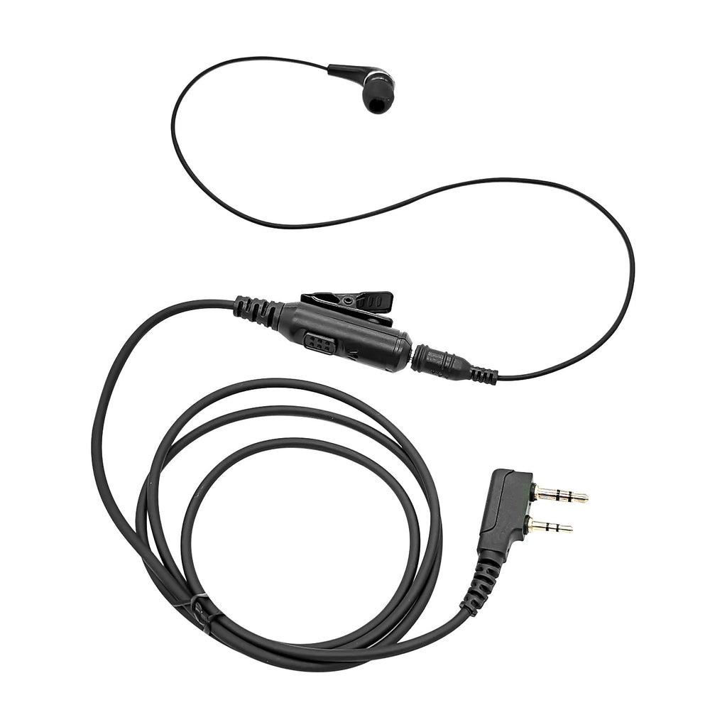 [Australia - AusPower] - RATAOK in-Ear Earpiece 2 Pin Surveillance Headset with Quick Disconnect Compatible with Kenwood Compatible with BaoFeng Walkie Talkie Two-Way Radios 
