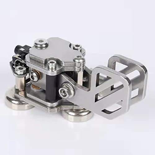 [Australia - AusPower] - Mini CW Key Automatic Morse - Radio HAM Send Telegram Double Paddle Morse Code Key with Stainless Steel Body Three Neodymium Magnets Base 