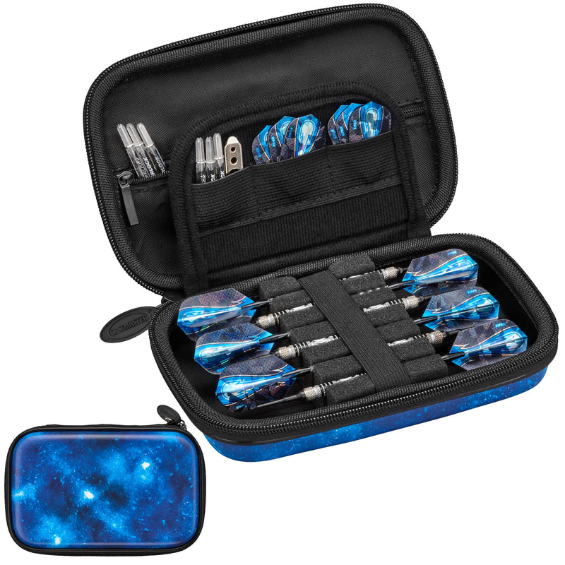 [Australia - AusPower] - Casemaster Sentinel 6 Dart Case, Holds Extra Accessories, Tips, Shafts and Flights, Compatible with Steel Tip and Soft Tip Darts, Impact & Water Resistant Tactech Shell, Galaxy 