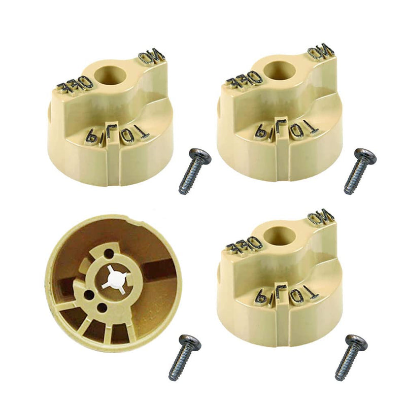 [Australia - AusPower] - 2 PCS P6071267 1751-012 Gas Valve Beige Knob Pilot Dial Replacement for 700 Series Gas Valves 2 