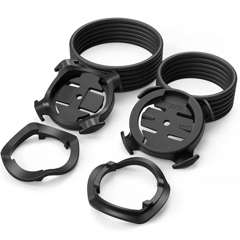 [Australia - AusPower] - TUSITA Quick Release Bike Mount Compatible with Garmin Bike GPS Computer, XOSS G/G+, iGPSPORT GPS - Quarter Turn Edge GPS Computer Bracket - Bicycle Combo Extended Mount Road MTB Accessories 
