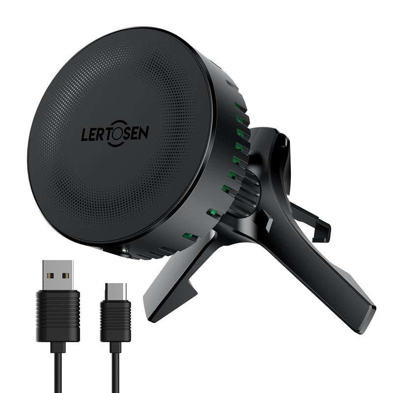 [Australia - AusPower] - Magnetic Wireless Car Charger, LERTOSEN Mag Safe Car Mount Charger for iPhone 13/12/Pro/Pro Max/Mini,15W Fast Charging Air Vent Magnetic Car Phone Holder Charger, Built-in Semiconductor Cooling Chip 