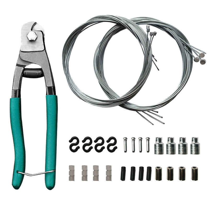 [Australia - AusPower] - Bicycle Cable Cutter, Universal 4×5.9FT(1.8m) Brake Cable, 4×7.2FT(2.2m) Shift Cable, Replacement Kit for Mountain and Road Bicycle, Cable and Housing Cutter Tool 