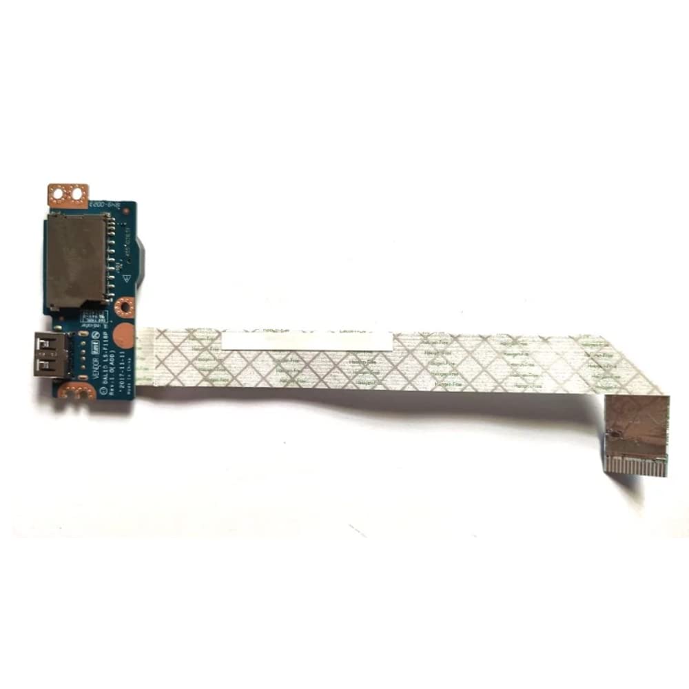 [Australia - AusPower] - Zahara USB/SD Card Reader IO Circuit Board Replacement for Dell Latitude 3490 3590 P/N:0CP8DV CP8DV LS-F118P NBX00029H00 