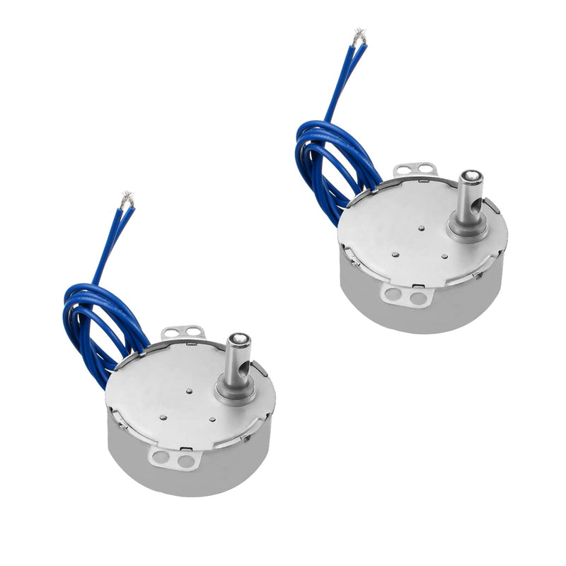 [Australia - AusPower] - Heyiarbeit 2pcs Synchronous Synchron Motor 50-60Hz AC 110V 30RPM Electric Motor CCW TYC-50 4W Horizontal Hole Shaft for Hand-Made School Project Model 2 