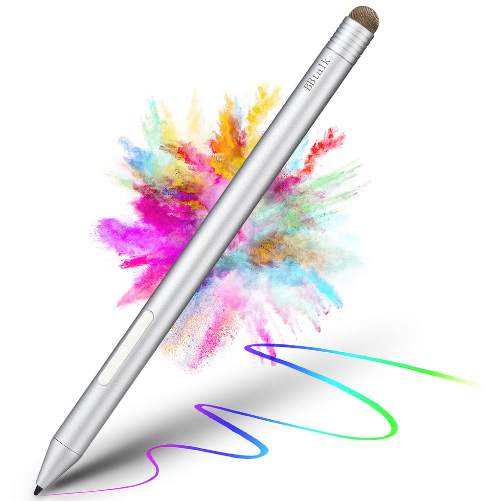 [Australia - AusPower] - Surface Pen, Official Authorized Stylus Pen for Microsoft Surface Pro X/8//7/6/5/4/3, Surface Book/Laptop/Studio, Surface Go 4/3/2/1, Surface 3, Palm Rejection Stylus Silver 