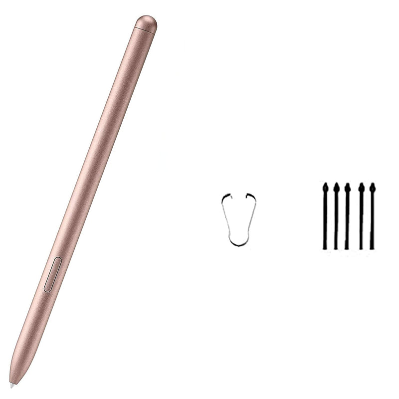 [Australia - AusPower] - Gold Galaxy Tab S7 Pen for Samsung Galaxy Tab S7 / S7 Plus / S7 FE S Pen Stylus Pen Replacement +Free 5 Tips for Samsung Galaxy Tab S7 Stylus S Pen 