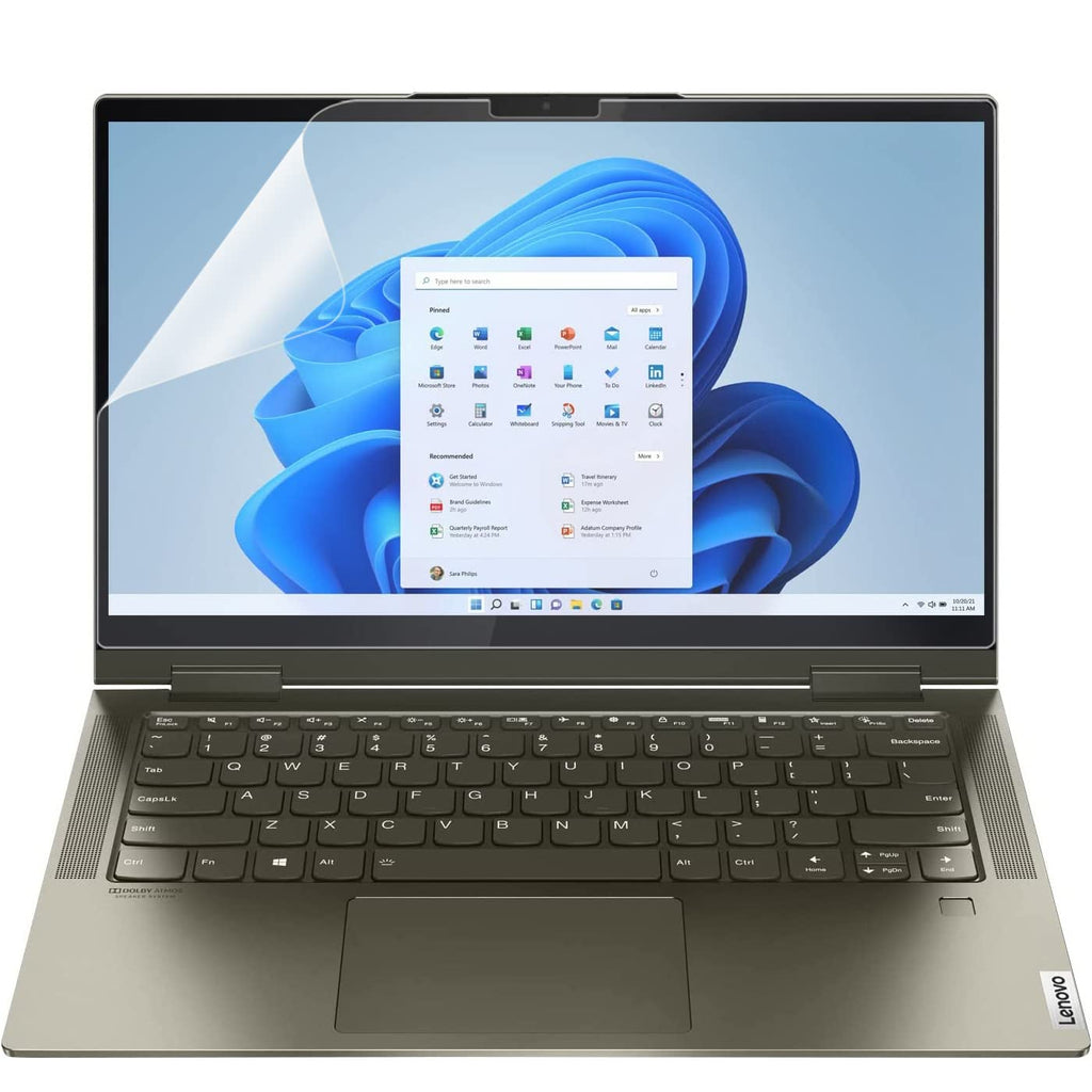[Australia - AusPower] - 2 Pack Screen Protector for 14" Lenovo Yoga 7i 14" 2-in 1 Touchscreen Laptop 2022 2021 2020 Precise Cutout Full-Screen Anti Scratch Screen Protector, Anti Fingerprint 
