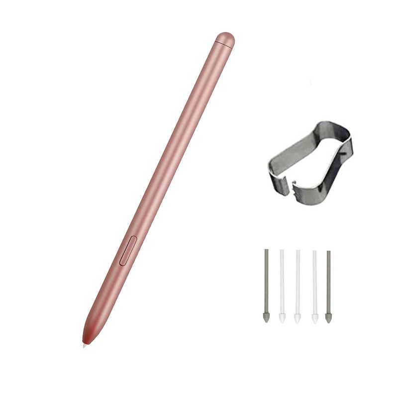 [Australia - AusPower] - Golden Tab S7 / S7+ Pen Replacement Pointer Stylus Pen for Samsung Galaxy Tab S7,Tab S7+ Plus,Tab S7 FE S Pen Stylus (Without Bluetooth) + Tips/Nibs 