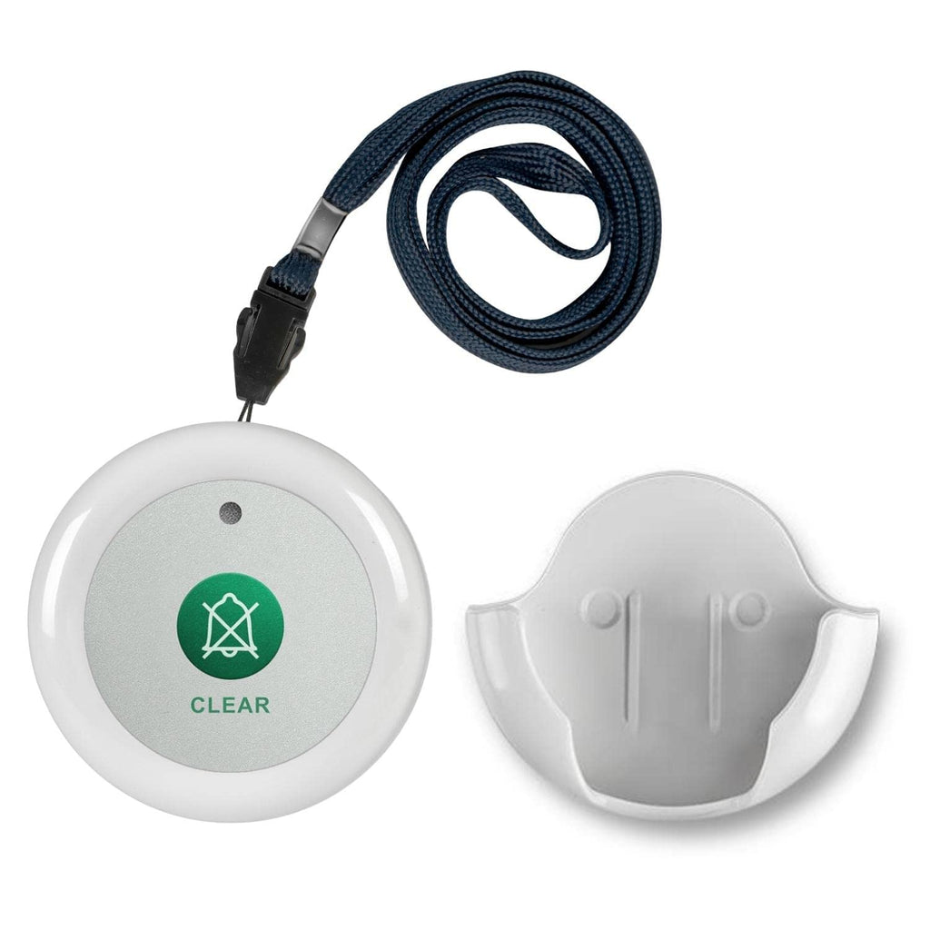 [Australia - AusPower] - SYNLETT Wireless Call Reset Button Caregiver Clear Call Button Compatible with Wireless Nurse Call System Pager Monitoring Unit CMU for Nurses Home Service Staff Office Clinic 