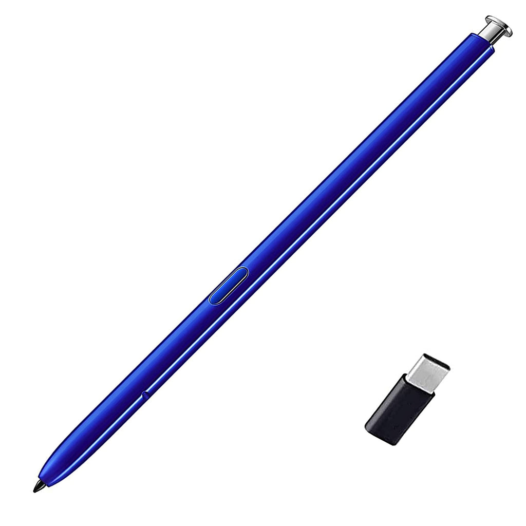 [Australia - AusPower] - Silver Galaxy Note 10 Plus Pen for Samsung Galaxy Note 10 5G Touch Screen Stylus Pen Replacement (with Type-C Convertor) for Samsung Note 10 , Note 10 Plus, Note 10 Ultra S Pen No Bluetooth Function 