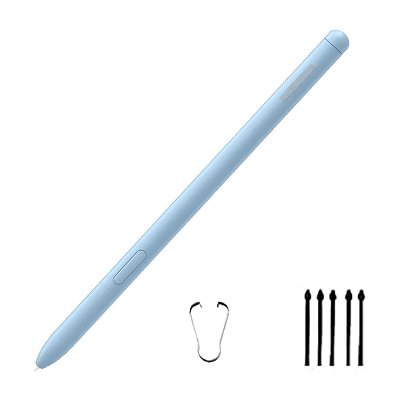 [Australia - AusPower] - Light Blue Galaxy Tab S6 Lite Pen Reeplacement for Samsung Galaxy Tab S6 Lite S Pen Stylus Pen Replacement +Free 5 Tips for Samsung Galaxy Tab S6 Lite S Pen 