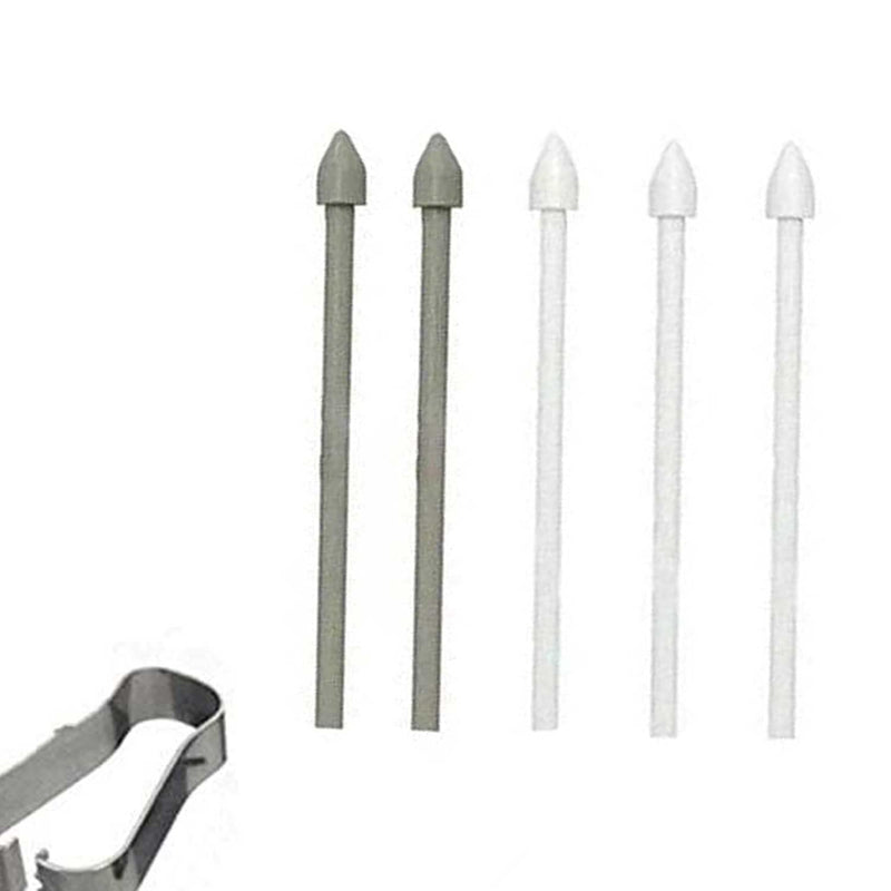 [Australia - AusPower] - Tab S6 S7 Stylus Pen Replacement Tips Nibs Parts for Samsung Galaxy Tab S7 S6,Tab S7 S6 Plus,Tab S7 FE S6 Lite Stylus S Pen Replacement Tips/Nibs + Eject Pin (Grey White) 