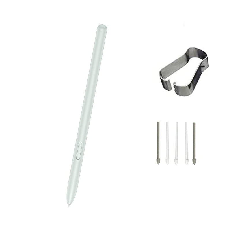 [Australia - AusPower] - Green Tab S7 / S7 FE Pen Replacement Pointer Stylus Pen for Samsung Galaxy Tab S7, Tab S7 FE S Pen Stylus (Without Bluetooth) + Tips/Nibs 