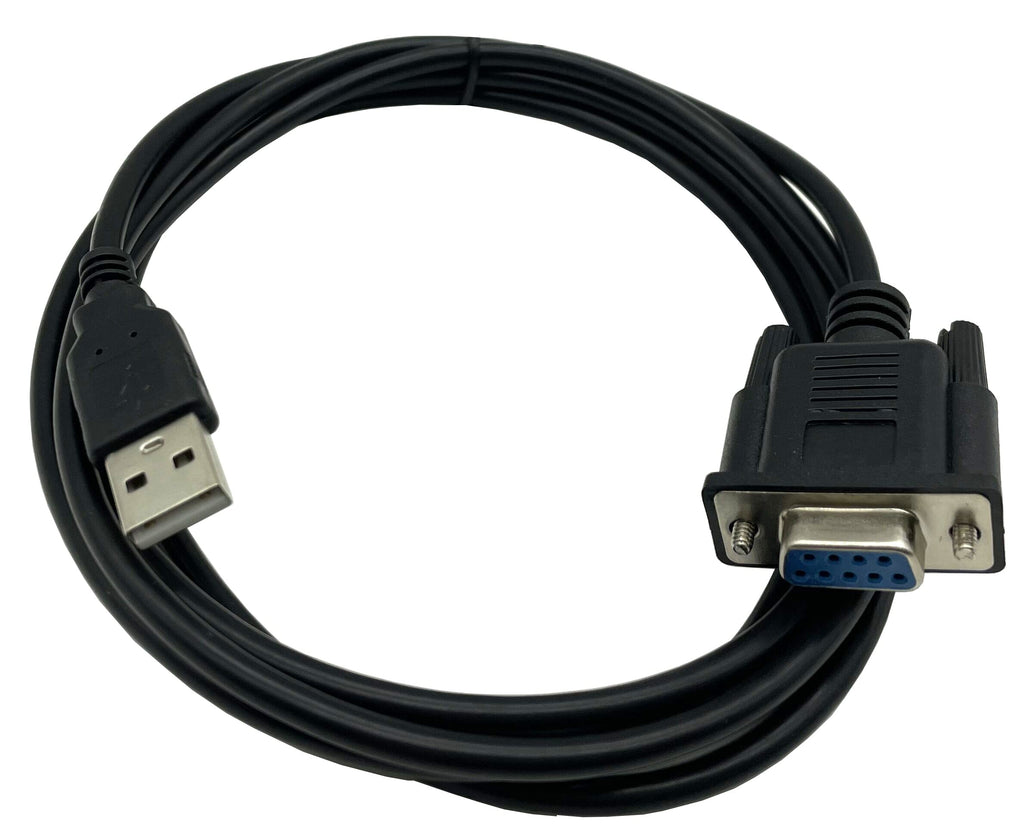[Australia - AusPower] - Dafensoy USB to RS232 Serial Adapter, USB A Male to DB9 Pin Female Serial Converter Cable,Suitable for Connecting Computers and Various Serial Devices - Black 1.8M/6Feet 