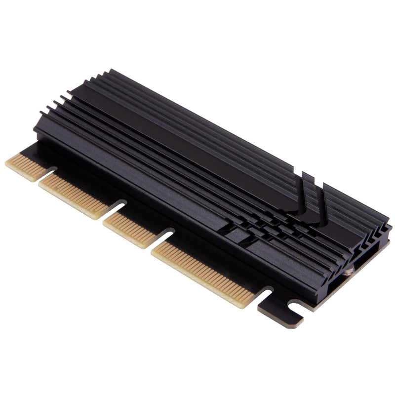 [Australia - AusPower] - Bejavr M.2 Adapter, M.2 to PCI-E3.0 X16 Expansion Card, M.2 SSD NVME (M Key) to PCIe 3.0 X16 Adapter with Aluminum Heatsink Solution, Supports PCI-Express X16 Slots., Black-X16 