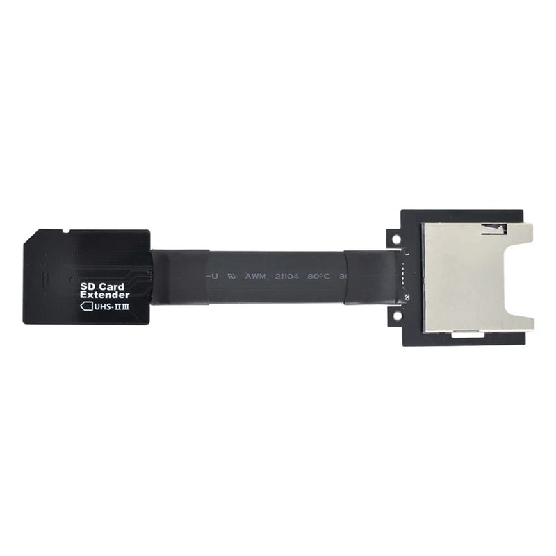 [Australia - AusPower] - Xiwai SD Male Extender to SD Card Female Extension Cable Adapter Flexible SD/SDHC/SDXC UHS-III UHS-3 Black SD Male - SD Female 
