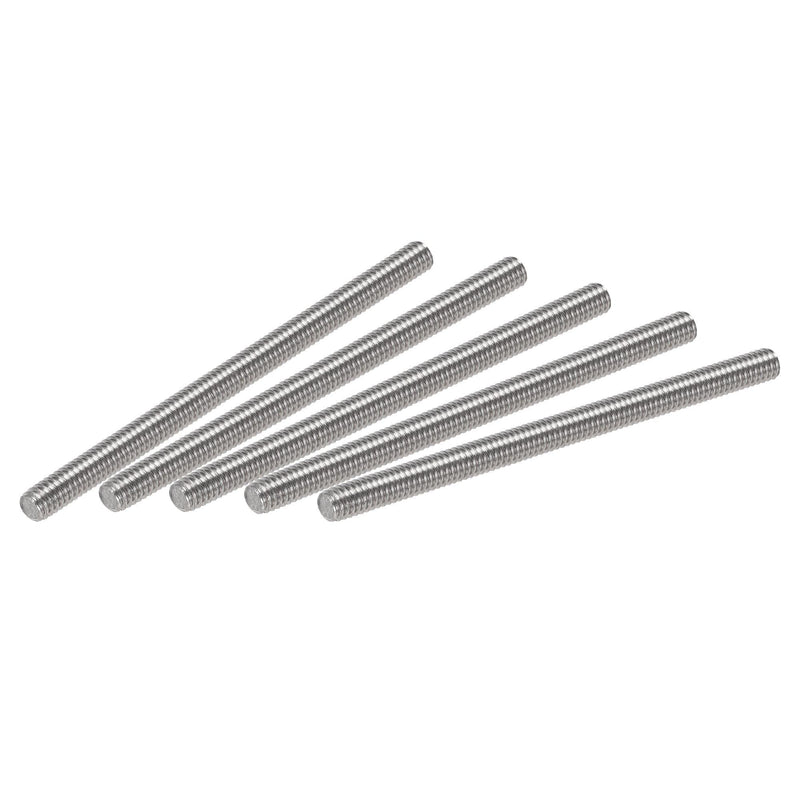 [Australia - AusPower] - uxcell 5Pcs M4 x 70mm Fully Threaded Rod 304 Stainless Steel Right Hand Threads,M4-0.7 Thread Pitch 