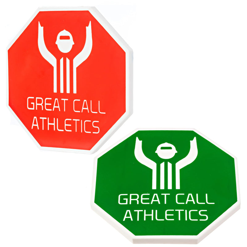 [Australia - AusPower] - Great Call Athletics | Wrestling Flip Disc | Red & Green Pro Referee Coin | Pliable Plastic | Elite Official's Choice! 