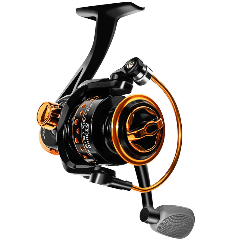 [Australia - AusPower] - QINGLER Spinning Fishing Reel, Ultra Smooth Powerful Fishing Reel, 12 +1 BB Light Weight, Size 3000 