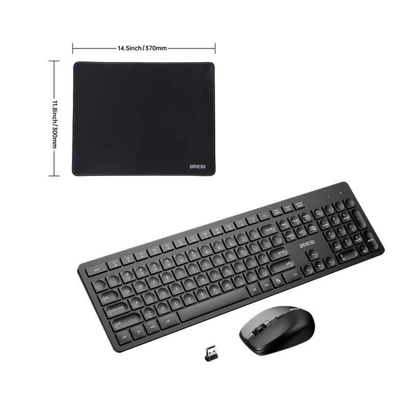 [Australia - AusPower] - Bundle Wireless Keyboard Mouse Combo and Large Mouse Pad 