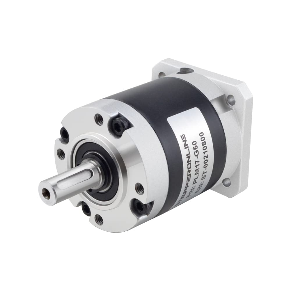 [Australia - AusPower] - STEPPERONLINE PLM Series Planetary Gearbox Gear Ratio 50:1 Backlash 50 arc-min for 9.5mm Short Shaft Length Nema 17 Stepper Motor 