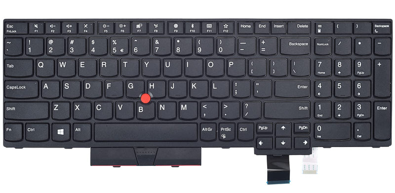 [Australia - AusPower] - Replacement Keyboard for Lenovo Thinkpad T580 T570 P51S P52S Laptop Without Backlit US Layout P/N: 01HX259 01HX219 SN20P41521 