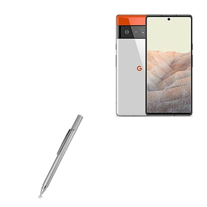 [Australia - AusPower] - Stylus Pen for Google Pixel 6 Pro (Stylus Pen by BoxWave) - FineTouch Capacitive Stylus, Super Precise Stylus Pen for Google Pixel 6 Pro - Metallic Silver 