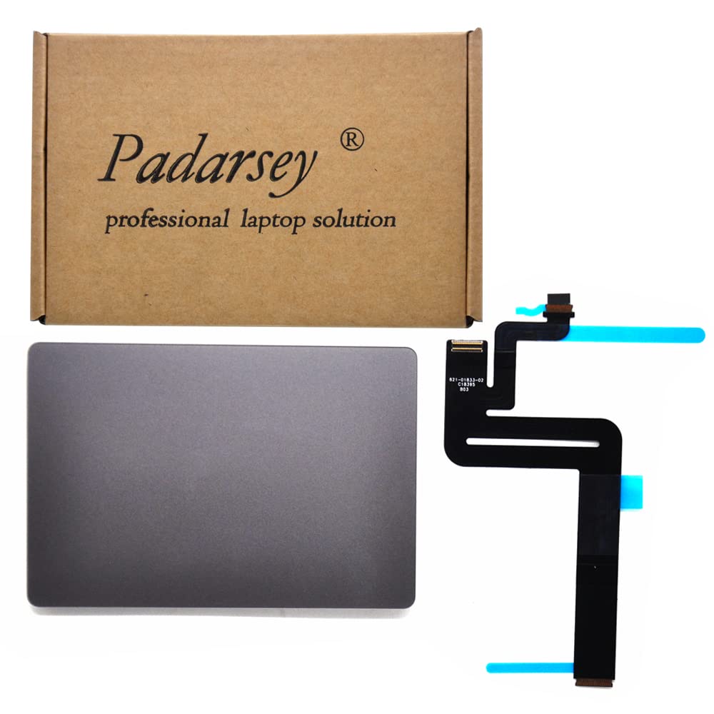 [Australia - AusPower] - Padarsey Original New Touchpad Trackpad Compatible for MacBook Air 13.3 inch A1932 Touchpad Trackpad with Cable 2018 Year(Space Gray Color) 