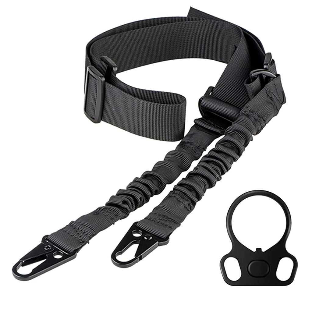 [Australia - AusPower] - Two Point and Traditional Sling for Outdoor (Black) 1 Pack 