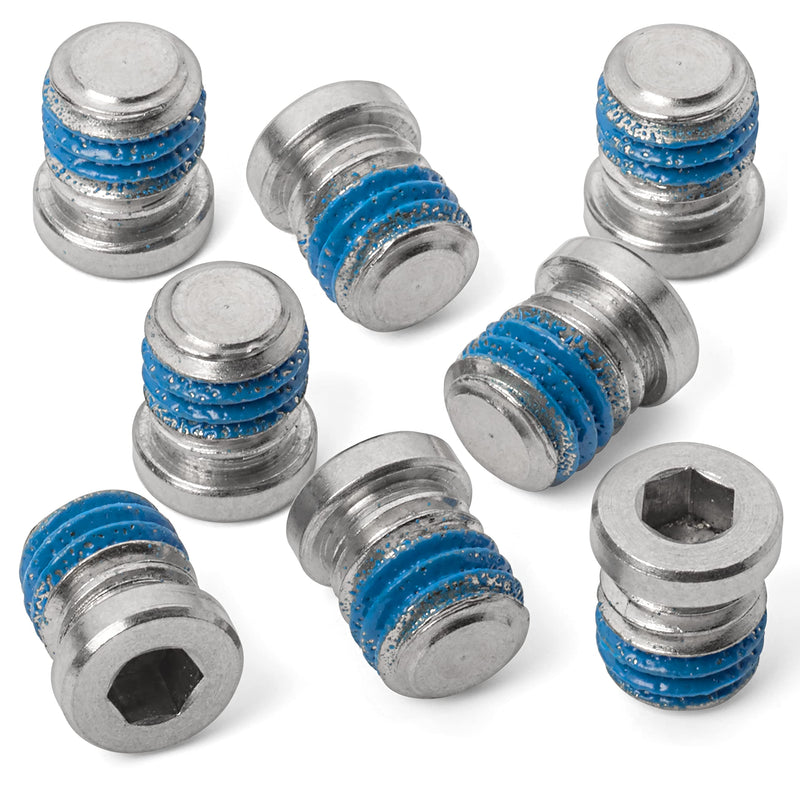 [Australia - AusPower] - Terske No-Profile Recessed Bottle Cage Boss Blanking & Sealing Screws Natural Stainless 8-Pack 