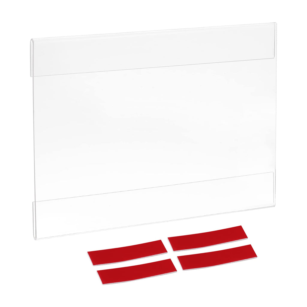 [Australia - AusPower] - MECCANIXITY Clear Acrylic Sign Holder Wall Sign Frame 3.94x5.9inch with Adhesive Strip for Office, Home, Pack of 6 3.94 x 5.9 inch 